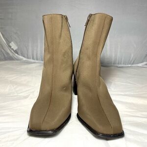 Easy spirit baldwin square toe taupe ankle booties size 7